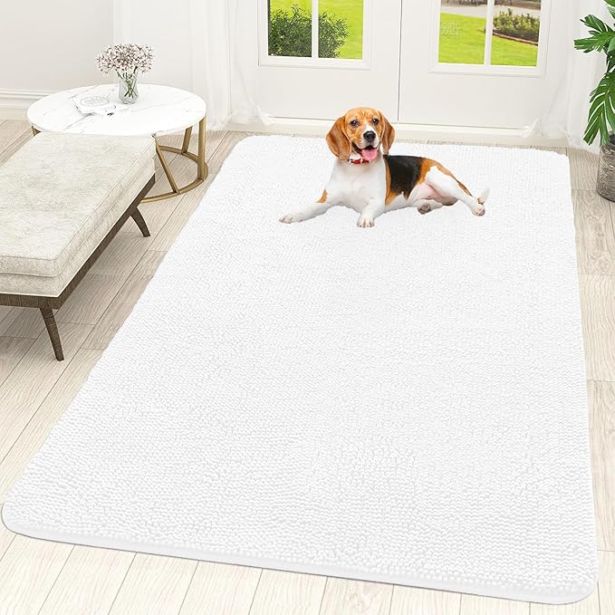 OLANLY Dog Door Mat for Muddy Paws 70x46, Absorbs Moisture and Dirt, Absorbent by OLANLY