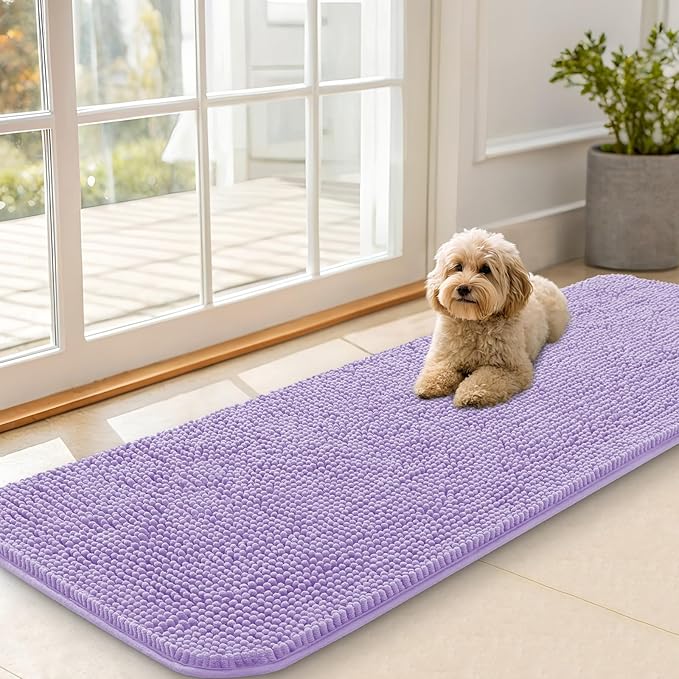 OLANLY Dog Door Mat for Muddy Paws 59x20, Absorbs Moisture and Dirt, Absorbent by OLANLY