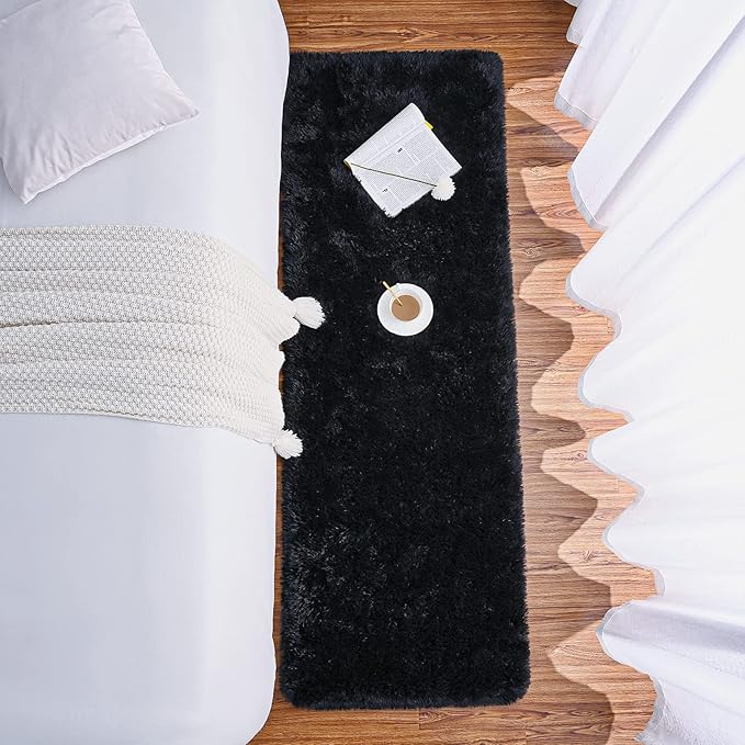 Chicrug Soft 2x10 Runner Rug for Bedroom Living Room Plush Fluffy Rug, Shag - Image 5