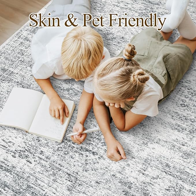 Washable Area Rug 8x10, Large Soft Rugs - Image 3