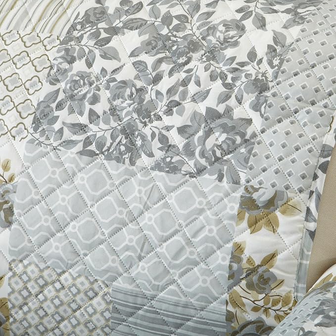 Great Bay Home Reversible Patchwork Loveseat Cover - Image 6