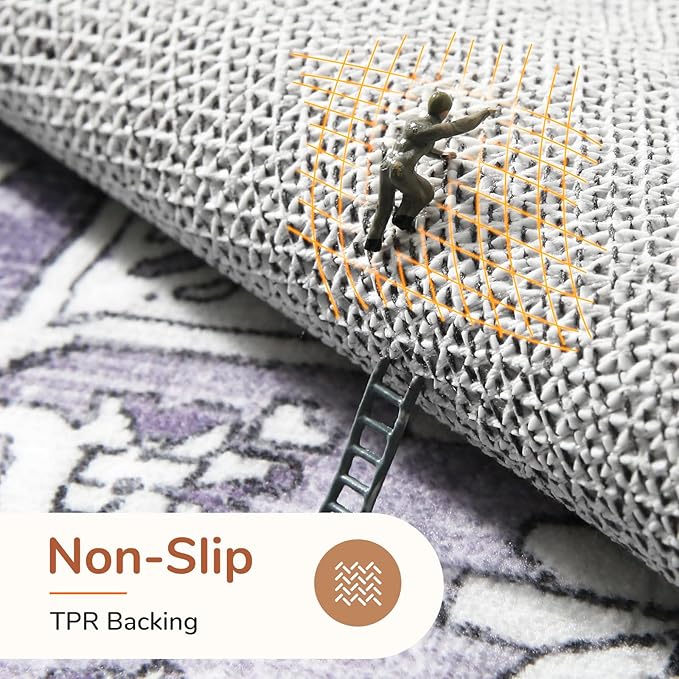 OPPODREAM Soft Area Rugs 4x6, Low-Pile Washable Rugs 4x6 - Image 3
