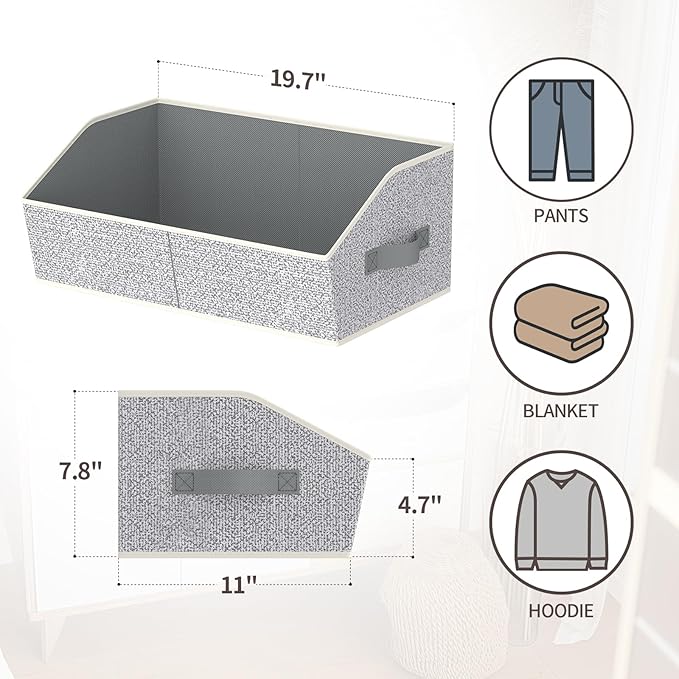 Homsorout Storage Bins for Shelves - Image 3