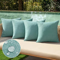 MIULEE Pack of 4 Decorative Outdoor Throw Pillow Covers Linen Waterproof Pillow by MIULEE