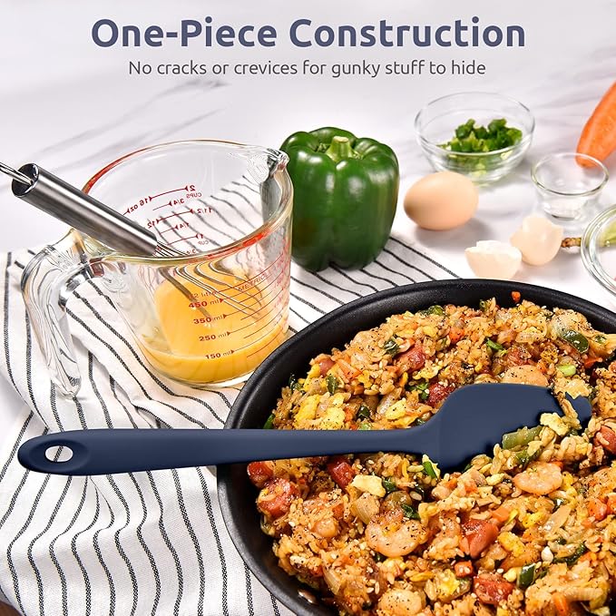 Heat Resistant Silicone Spoon Spatula: U-Taste 600ºF High Heat Flexible 11.38in - Image 8