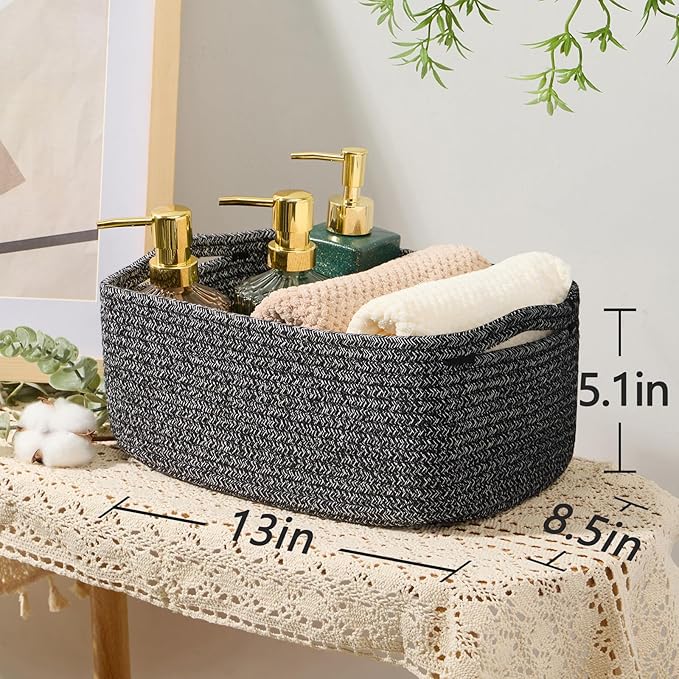 MiniArk Small Storage Baskets for Organizing | Closet Organizer Bins | Shelf - Image 3