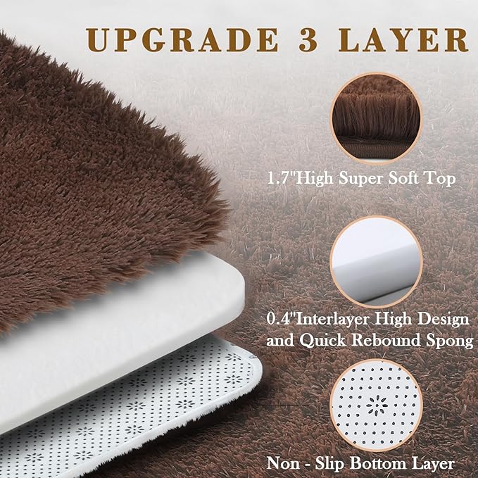 3x5 Rug, Bedside Preppy Dorm Area Rug, College Essentials Small Carpets - Image 3