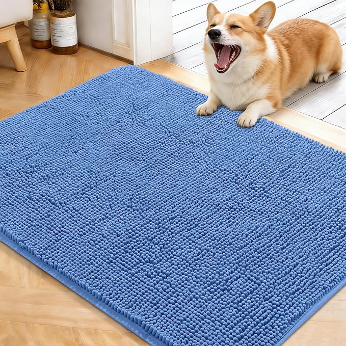 OLANLY Dog Door Mat for Muddy Paws 40x32, Absorbs Moisture and Dirt, Absorbent by OLANLY