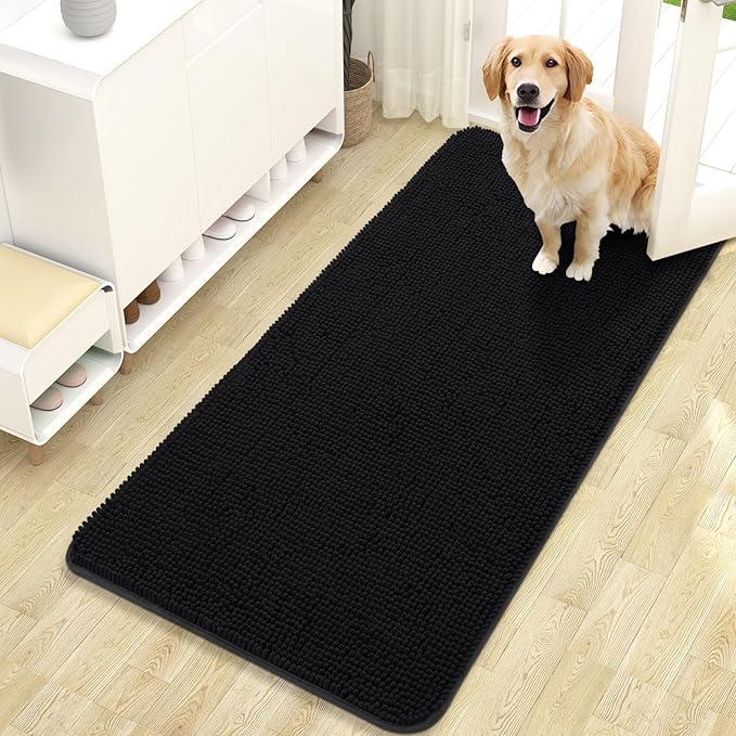OLANLY Dog Door Mat for Muddy Paws 47x24, Absorbs Moisture and Dirt, Absorbent by OLANLY