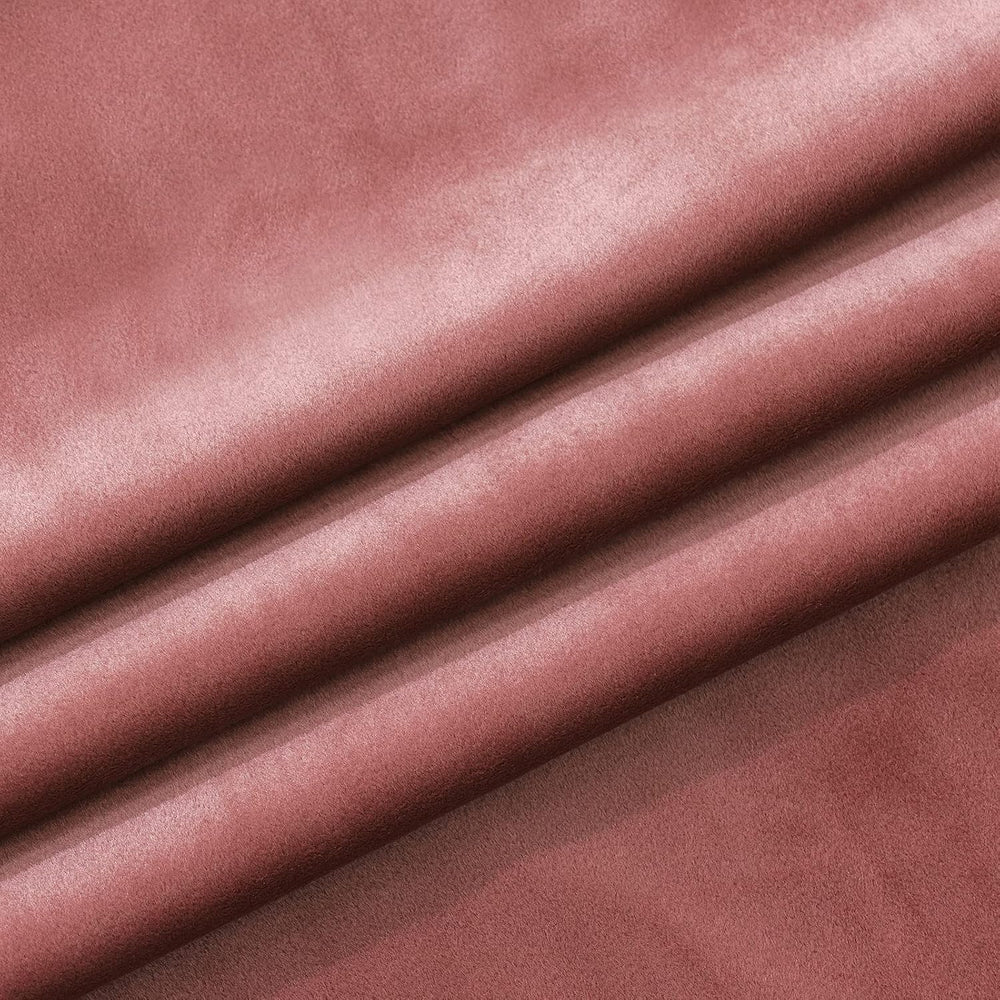 MIULEE Dusty Rose Pink Velvet Room Darkening Curtains for Bedroom W52 x L96