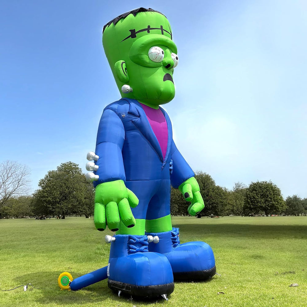 26' Giant Halloween Inflatable Frankenstein with Powerful Blower, Blow Up...