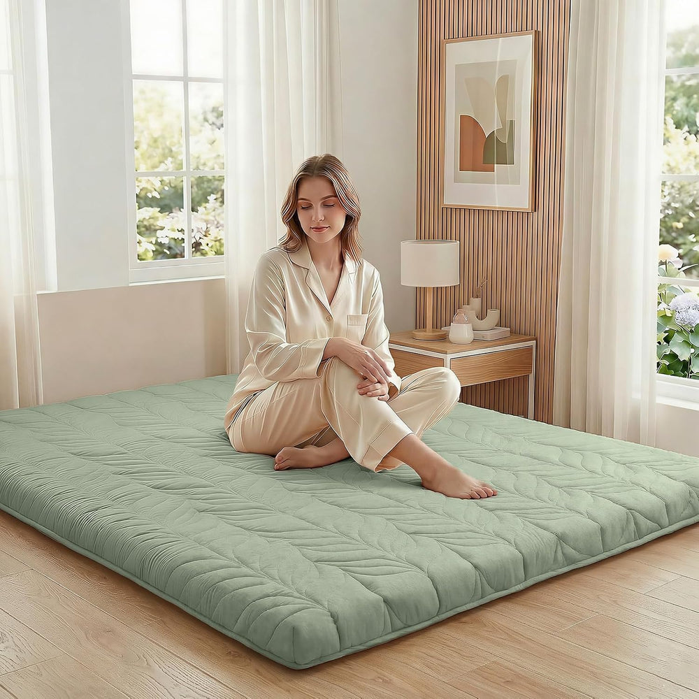 ZonLi Japanese Floor Mattress Futon Mattress Full Size 4 Inch Thick