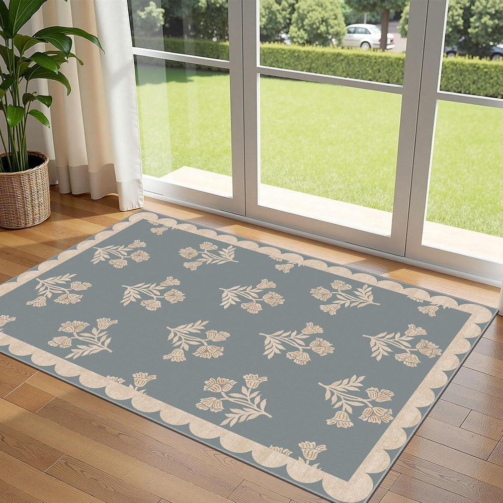 3x5 Floral Entry Rug