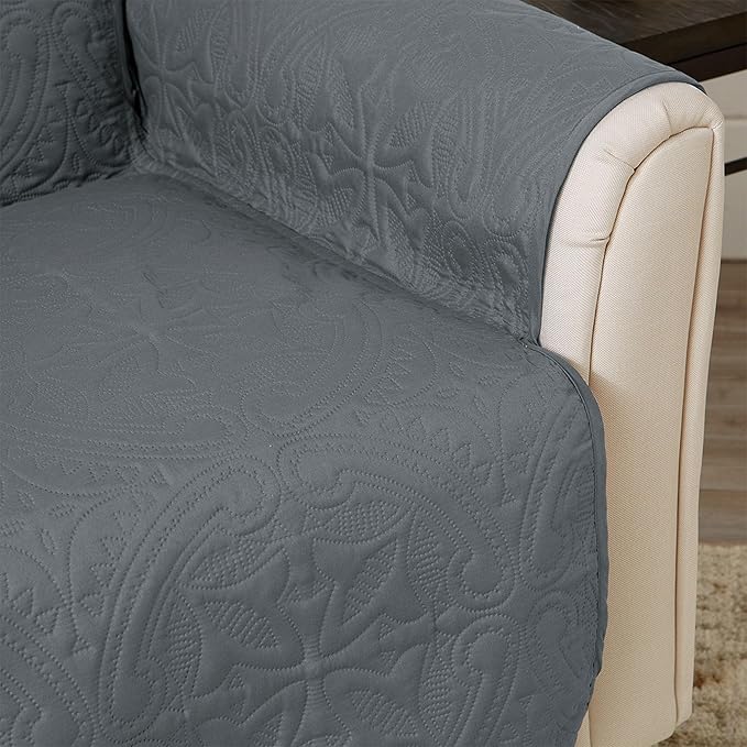 Great Bay Home Reversible Loveseat Cover - Image 4