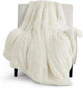 Bedsure GentleSoft Fluffy Cream Throw Blanket Decorative Blankets by BEDSURE
