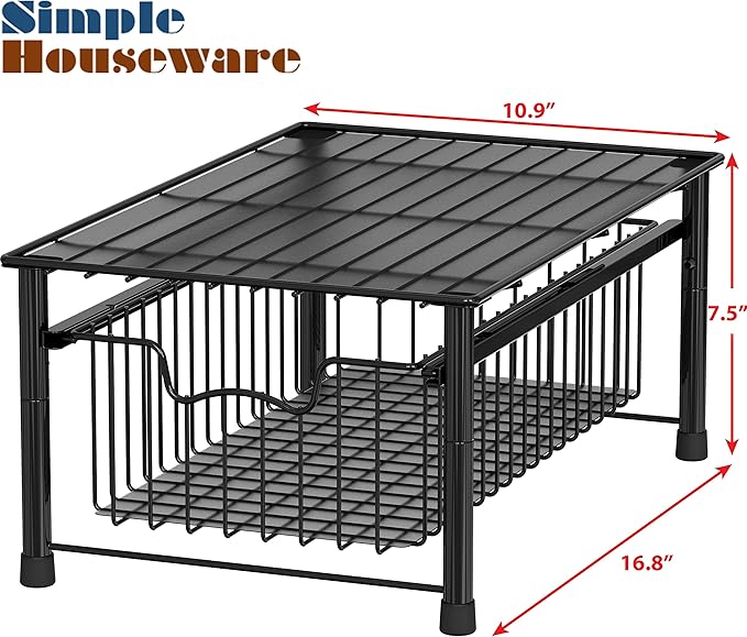Simple Houseware Stackable Basket Drawer - Image 3