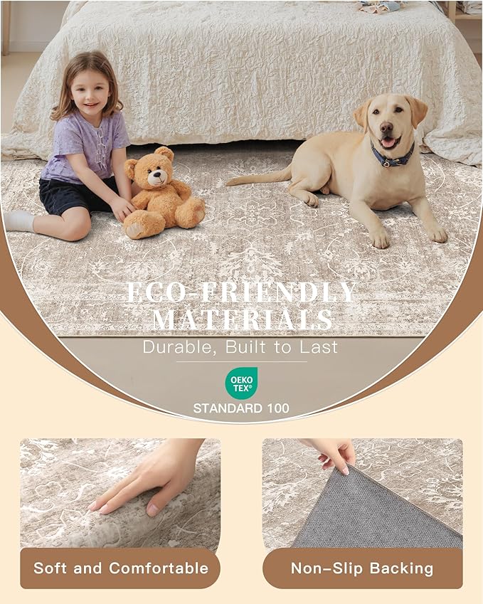 Madane Runner Rug 2x8 for Hallway, Kitchen Non-Slip Runner Rug - Image 5