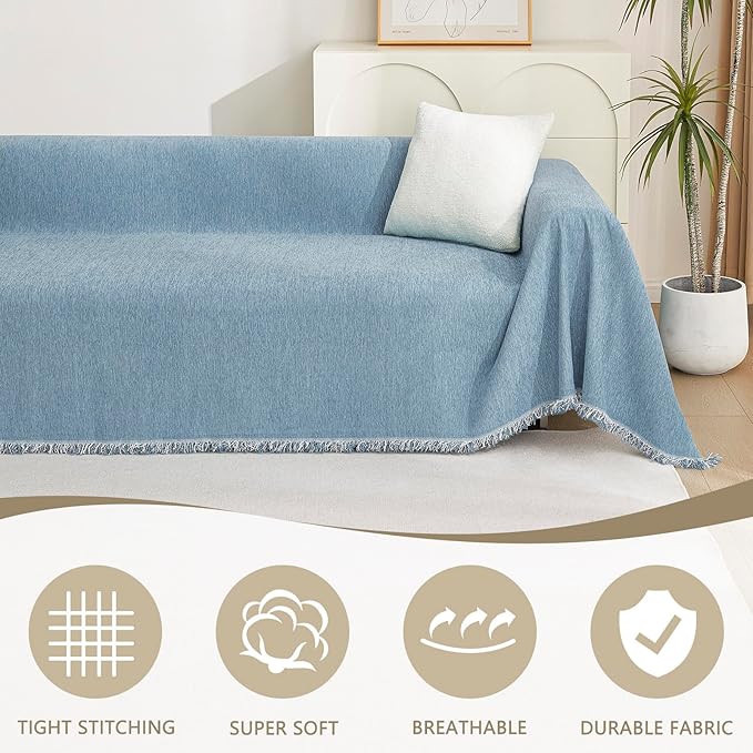 MYSKY HOME Couch Cover Sofa Covers, Sectional Couch Covers - Image 2