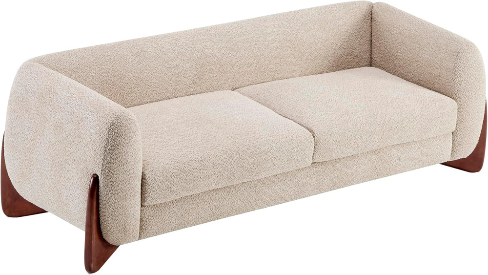 Christopher Knight Home Almab 82 Inches Sofa Couch, Cozy Boucle Upholstered 3...