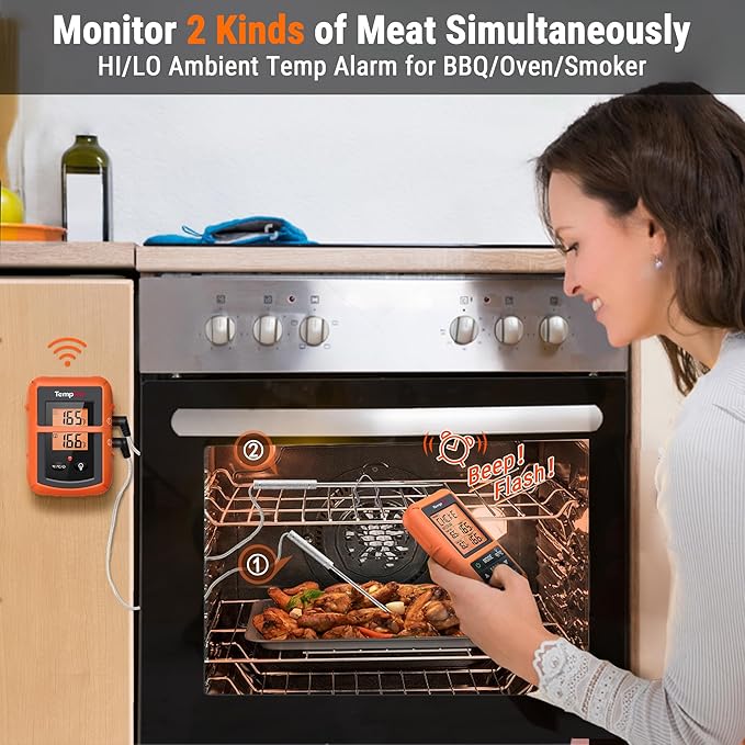TempPro TP20 500FT Wireless Meat Thermometer - Image 7
