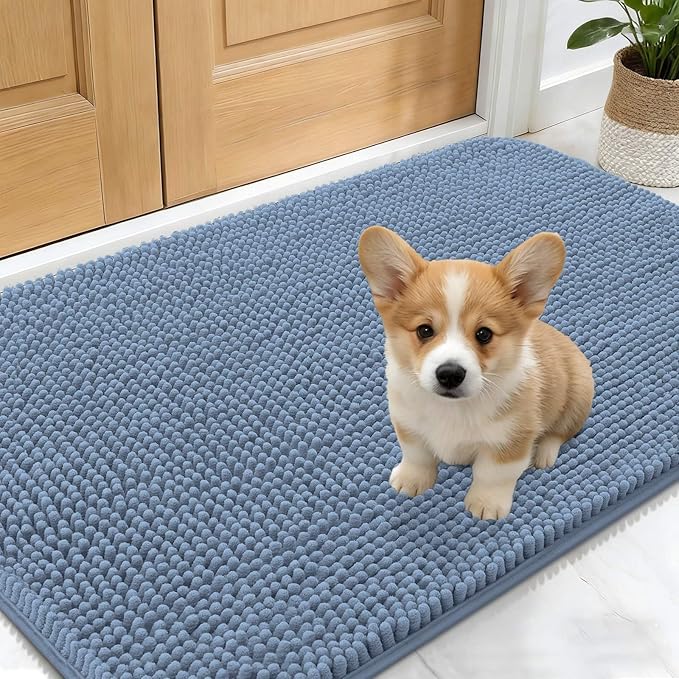 OLANLY Dog Door Mat for Muddy Paws 24x16, Absorbs Moisture and Dirt, Absorbent by OLANLY