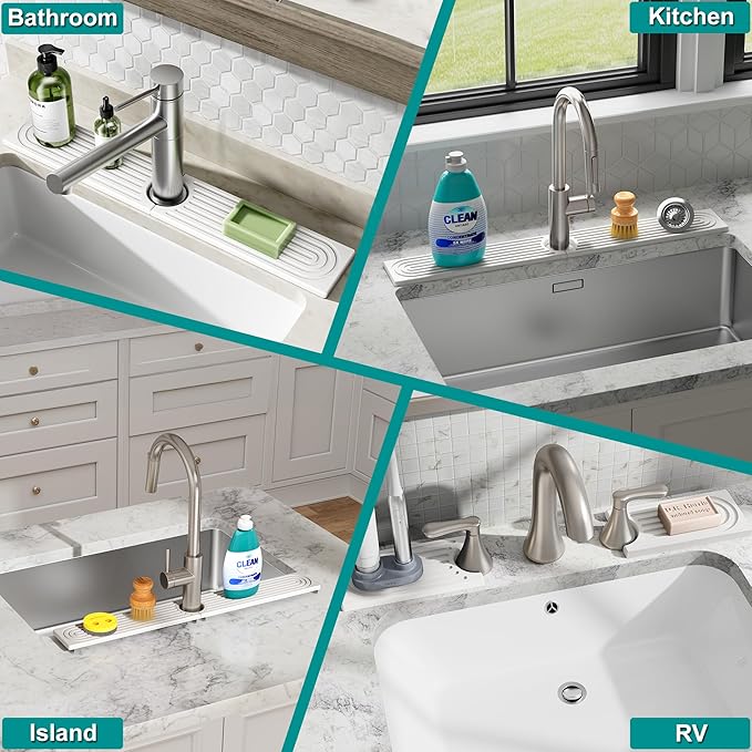 Stone Faucet Mat for Kitchen Sink - Image 9