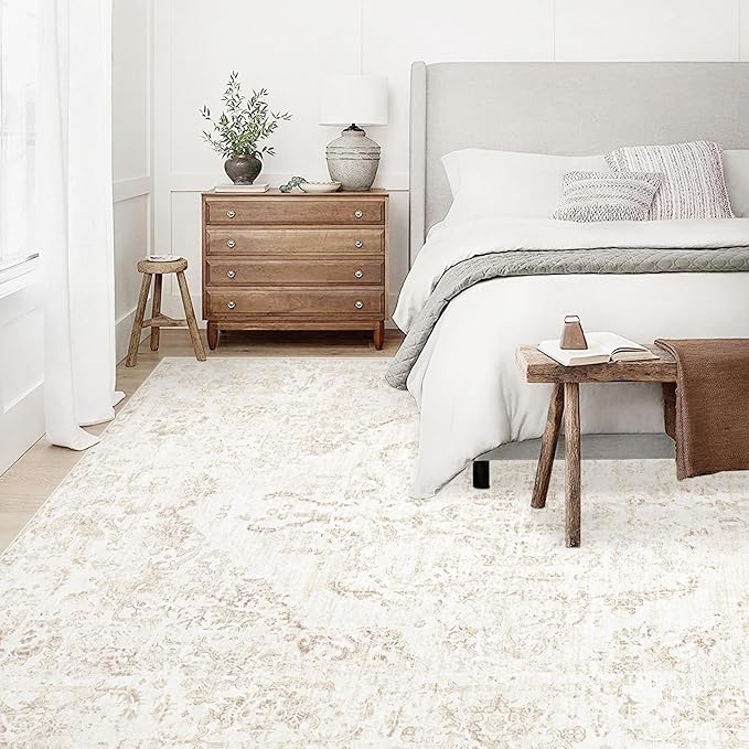 10x14 Area Rugs for Living Room: Washable Rug Vintage Large Rugs Soft Non Slip - Image 3