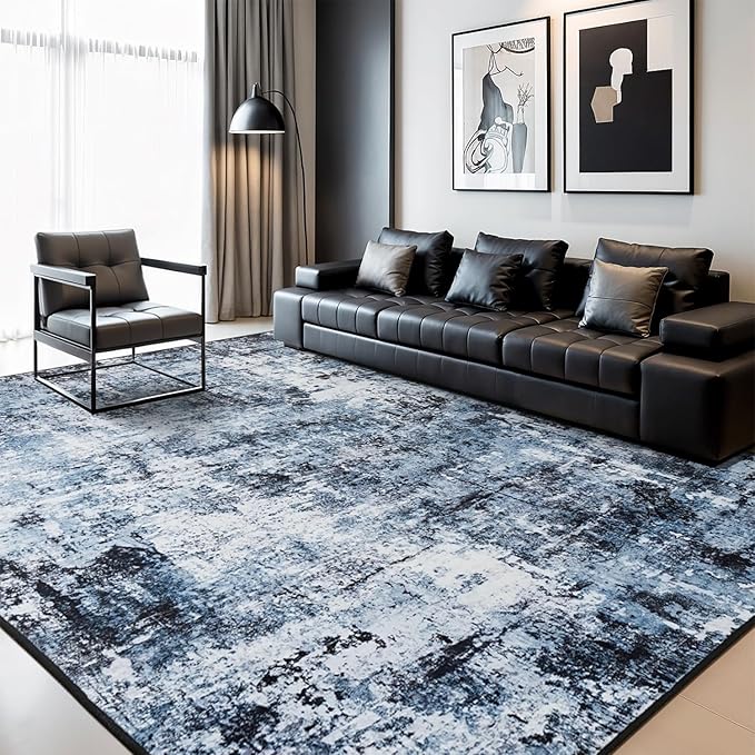 Rugflix 10x14 Area Rugs for Living Room, Washable Large Rug Stain-Resistant Low - Image 9