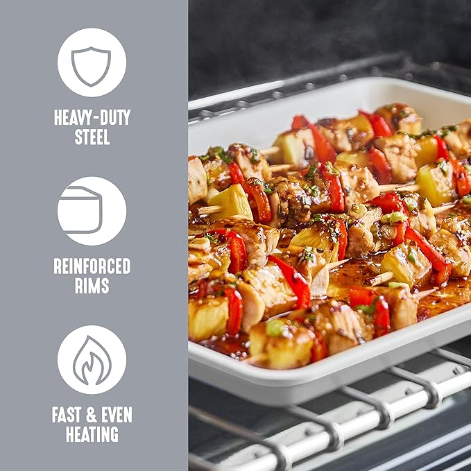 GreenLife Bakeware 18” x 13” Half Cookie Sheet Baking Pan, Non-Toxic PFAS-Free - Image 4