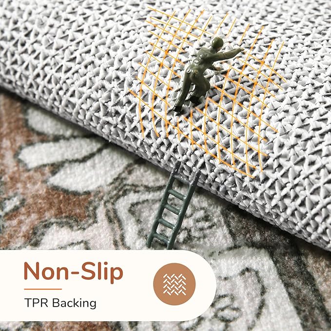 OPPODREAM Soft Area Rugs 4x6, Low-Pile Washable Rugs 4x6 - Image 4