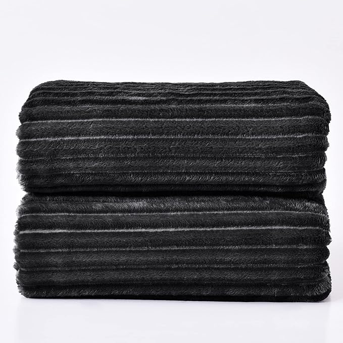 BEDELITE Fleece Blanket Queen Size – 3D Ribbed Jacquard Soft and Warm - Image 9