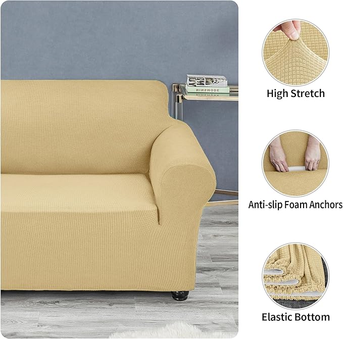 Joccun Stretch Chair Couch Cover, 1-Piece Sofa Slipcover Spandex Jacquard - Image 5