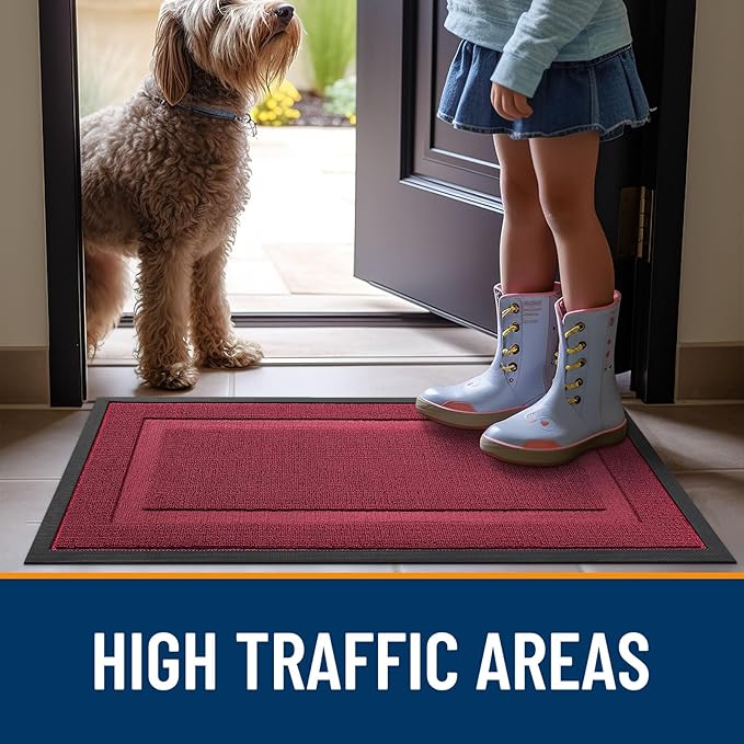 OLANLY Front Door Mat Indoor Outdoor Entrance, Waterproof All-Season, - Image 7