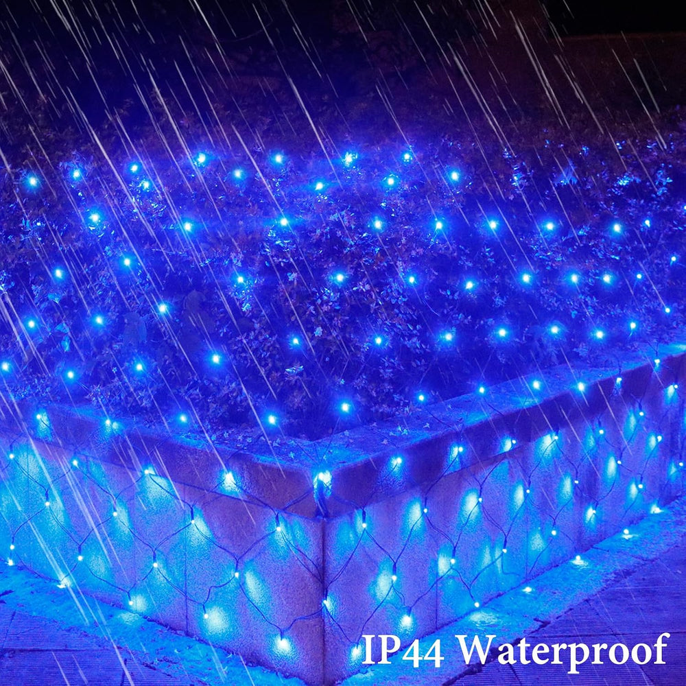OYCBUZO 300LED Net Lights, 14.8ft x 5ft Christmas Net Lights Outdoor Connecta...