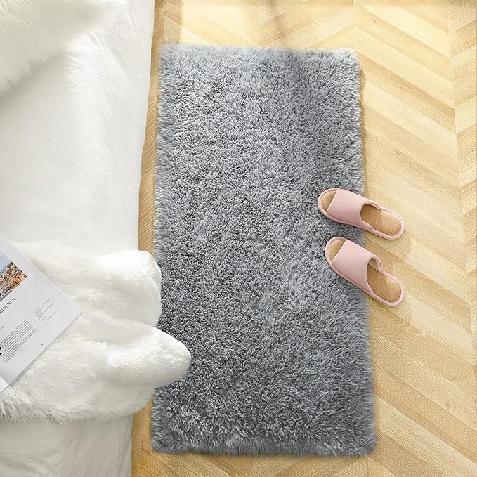Chicrug Soft Area Rugs for Bedroom Living Room Plush Fluffy Rug 2x4 Feet - Image 2