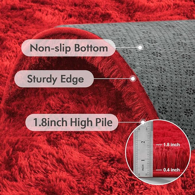8x10 Ft Extra Large Shag Rugs for Living Room, Ultra Soft Fluffy Furry Area - Image 6