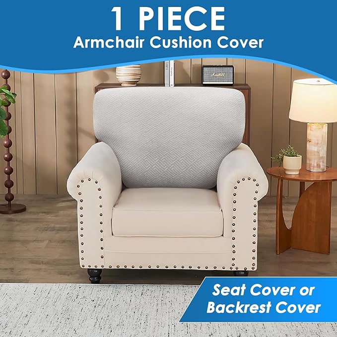 XINEAGE Couch Cushion Covers Seat Cushion Cover Thick Stretch Sofa Slipcovers 1 - Image 4
