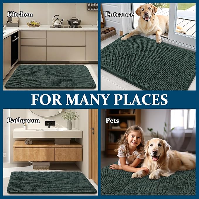 OLANLY Dog Door Mat for Muddy Paws 48x30, Absorbs Moisture and Dirt, Absorbent - Image 8