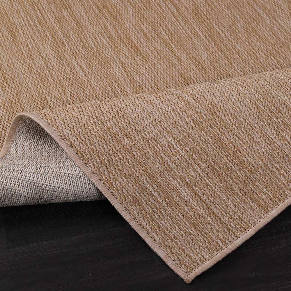 Washable Indoor Outdoor Rug 6x9 Weather Resistant Area Rugs Modern Solid Jute...