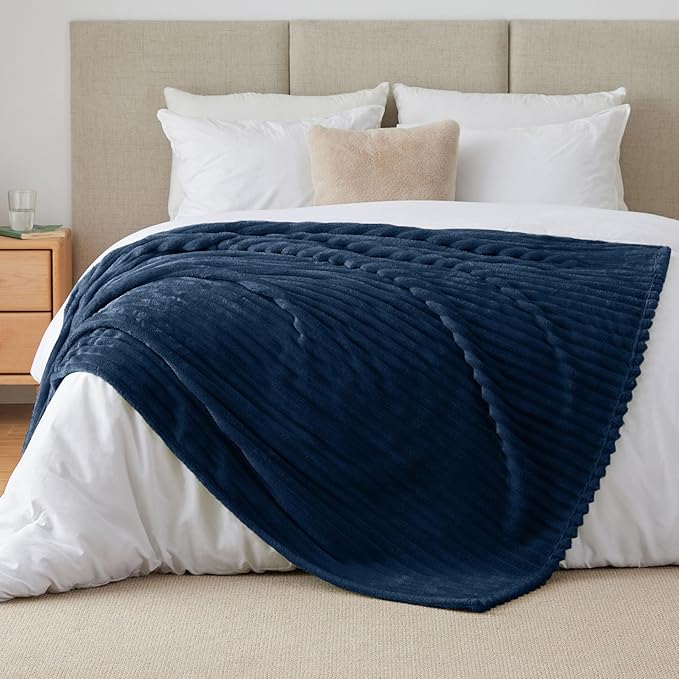 BEDELITE Twin Blanket for Couch & Bed, 300GSM Soft & Warm Fleece Blanket - Image 9
