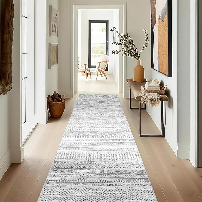 Moroccan 2'6"x8' Kitchen Runner Rug- Washable Rugs - Image 4