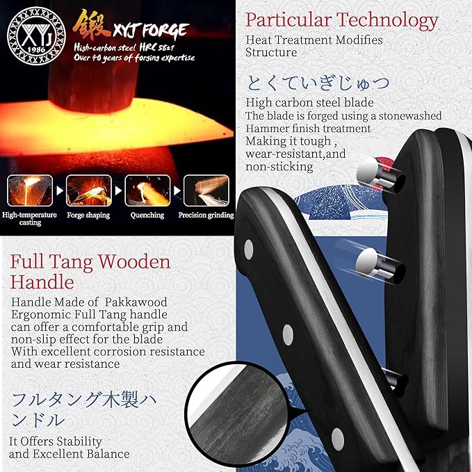 XYJ Authentic Since 1986, Outstanding Ancient Forging, 6.7 Inch Full Tang - Image 3