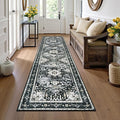 Yamaziot Washable Runner Rug, 2x8 Non-Slip Boho Vintage Hallway Rug Runner by Yamaziot