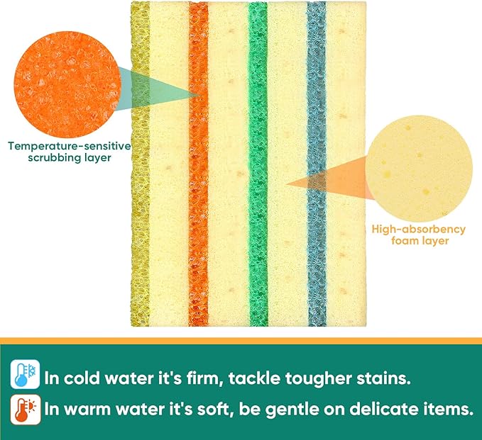 LAUNDRYLUX 12 Pack Scrub Sponge - Image 2