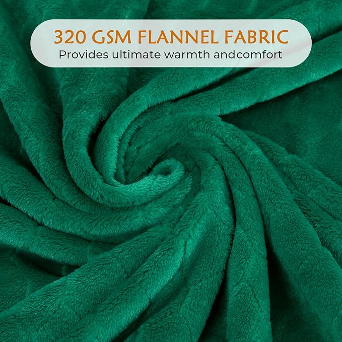 TOONOW Fleece Blanket Super Soft Cozy Throw Blanket 50" x 60", Lightweight - Image 4