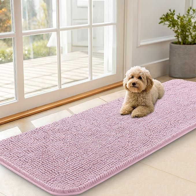 OLANLY Dog Door Mat for Muddy Paws 59x20, Absorbs Moisture and Dirt, Absorbent by OLANLY