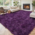 Area Rugs 10x14 Living Room, Shaggy Carpet Soft Plush Furry Bedside Rug Large by Junhejiamei