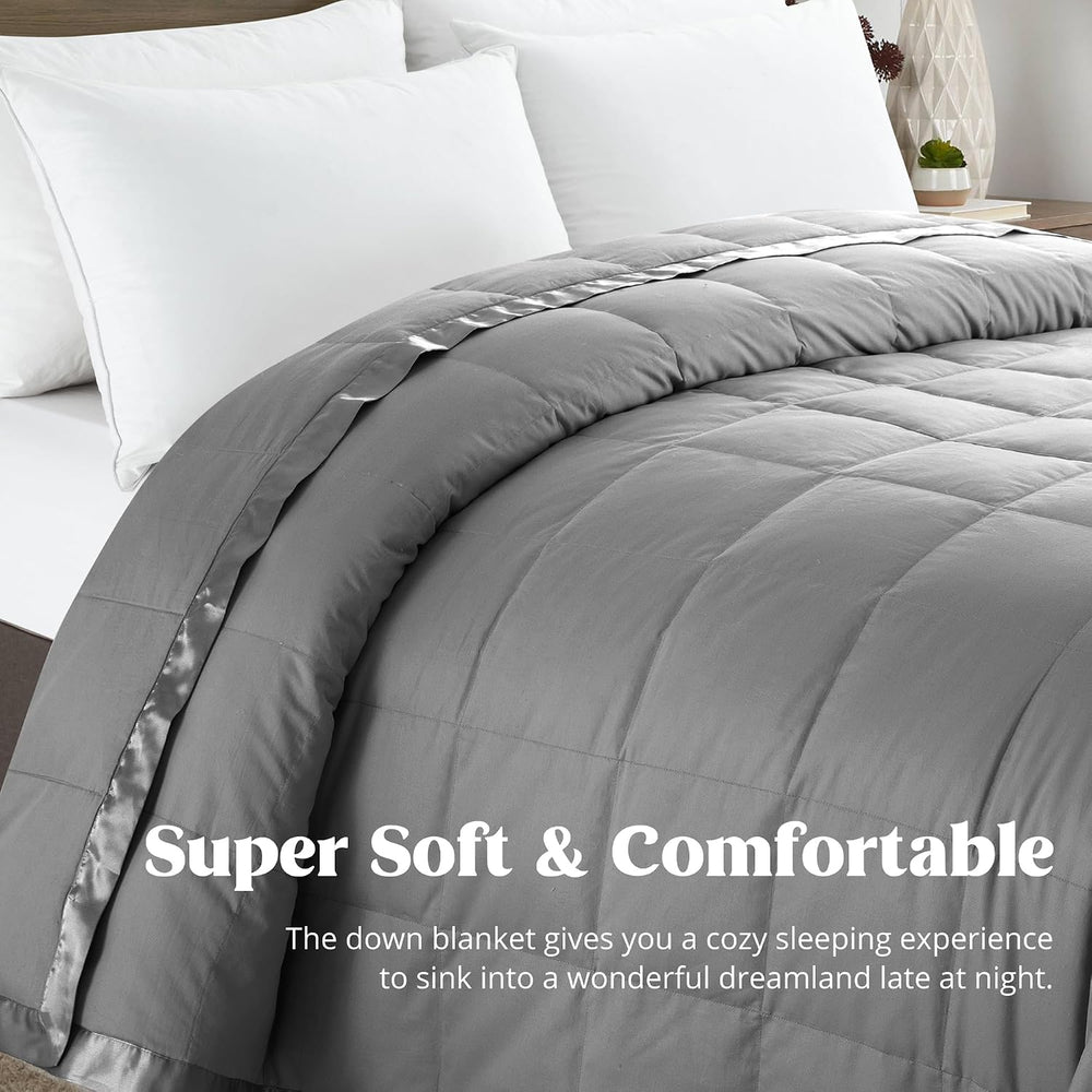 puredown® Blankets Queen Size - Soft Lightweight Down Blanket for Bed, Cozy W...