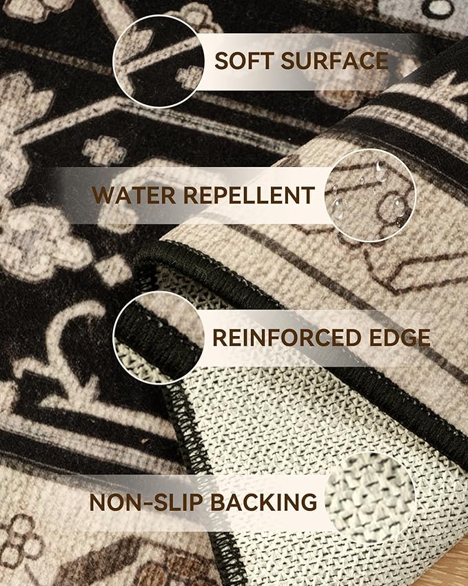 Area Rugs 2'x8' Runner Rug Non Slip Washable - Image 4