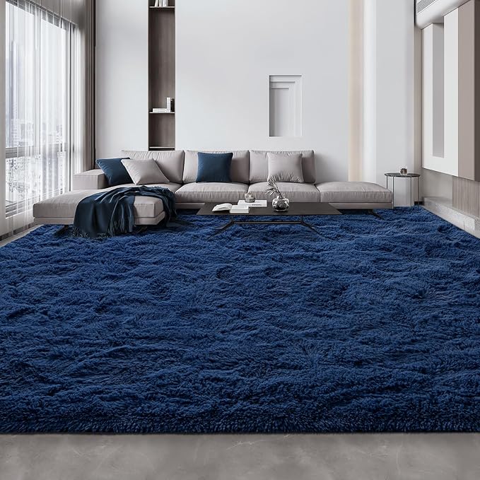 Deerhoo Large Shag Area Rugs 10 x 14, Plush Fuzzy Rugs by Deerhoo